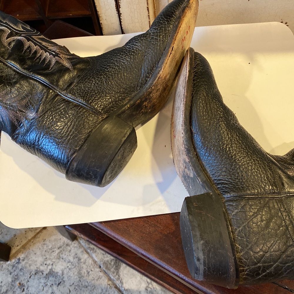 Tony Lama Black Pampas VM2995 size 9.5 EE - Picture 8 of 10
